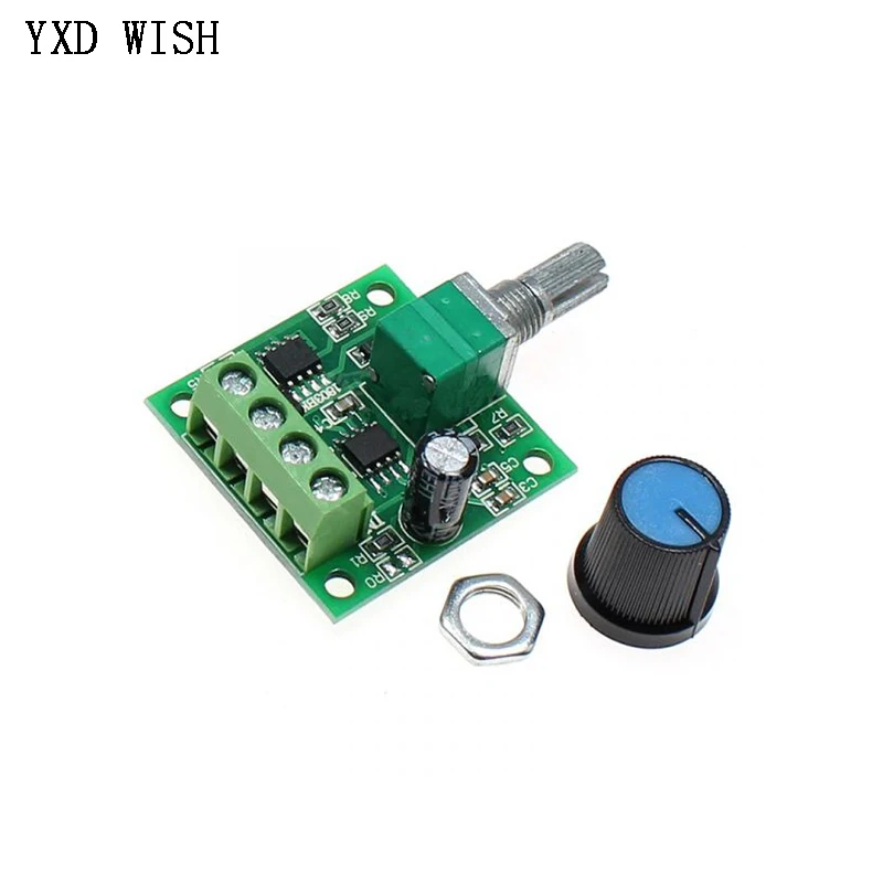 5pcs DC 1.8V 3V 5V 6V 12V 2A PWM Motor Speed Controller Low Voltage Motor Speed Control Switch PWM Adjustable Drive Module