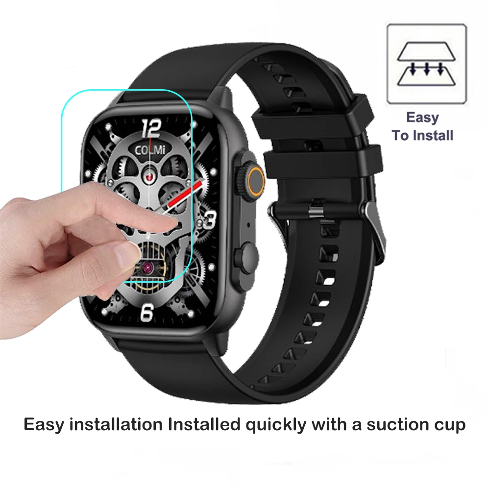 COLMI C81 P71 P68 SmartWatch 방수 시계 커버 HD 투명 보호 필름에 대 한 3pcs TPU 유압 필름 화면 보호기