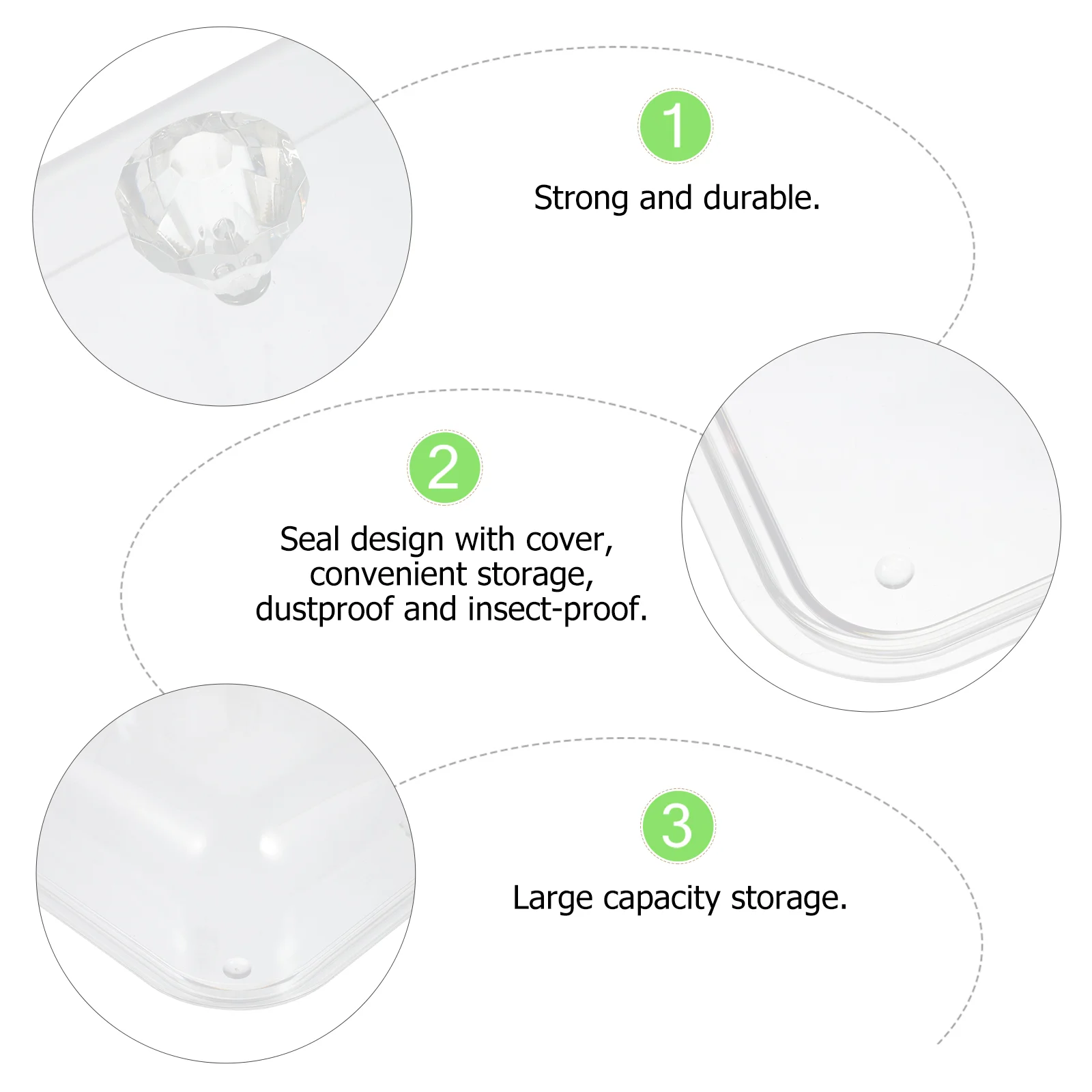 Butter Keeper Butter Storage Box Acrylic Kitchen Tableware Restaurant Accessories Food Containers Snack Holders