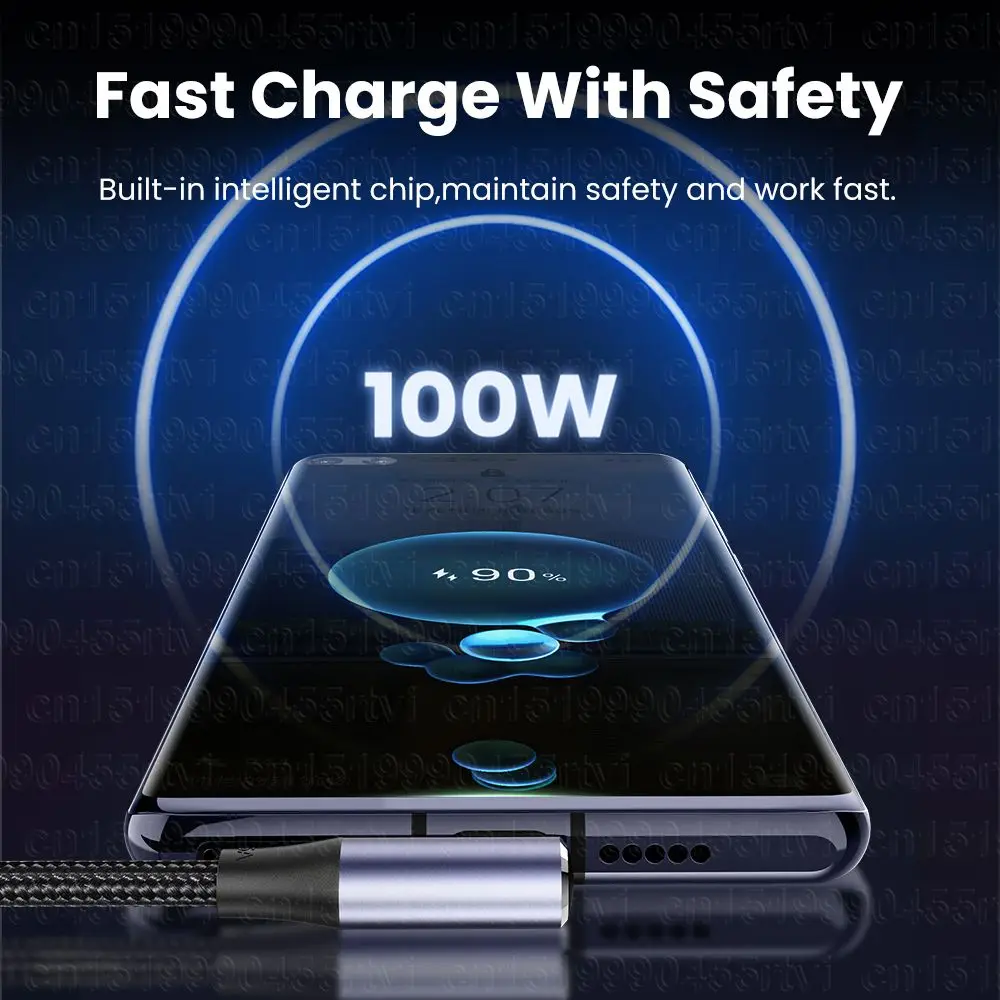 4.0 직각 와이어 90도 데이터 케이블 100W PD 고속 충전 라인 USB A to USB 타입 C 케이블 (노트북, 휴대폰용)