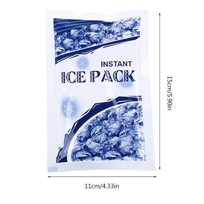 100g Disposable Ice Bag Ice Pack Instant Cooling Speed Cold Bag Sunstroke