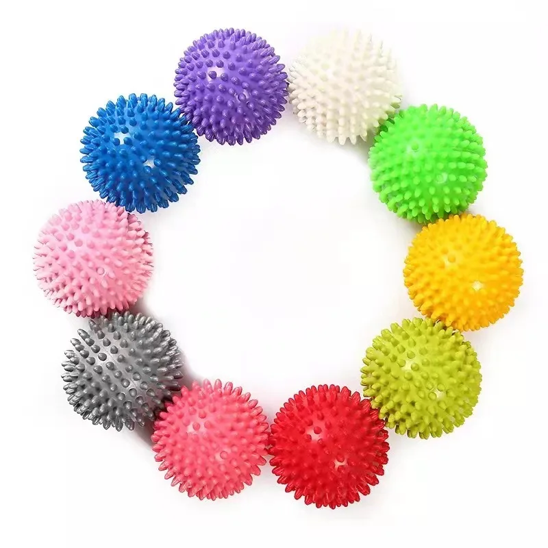 PVC 7.5cm Spiked Yoga Ball Sports Massage Ball Foot Massage