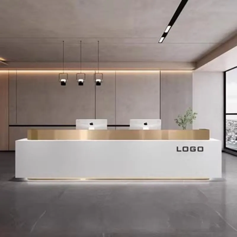 Storage Moderno Banco Reception Gaming Standing Banco Da Lavoro Console Reception Cassiere Scrivania Per Mobili Di Lusso Uficio