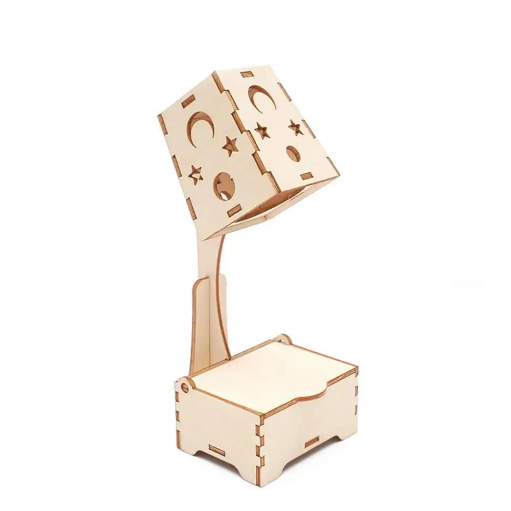 

1 Set DIY Science Toy Handmade Table Lamp Accessories Skills Training Educational Toy Wooden Night Light Science Experiment Kit