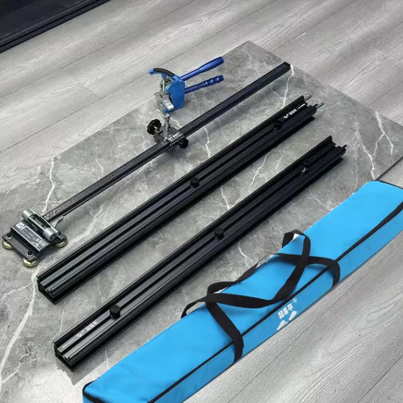 2024 New T-shaped Track Manual Push Knife High-precision Tile Cutting Rock Plate Double-knife Wheel Scraper with Breaking Pliers 2