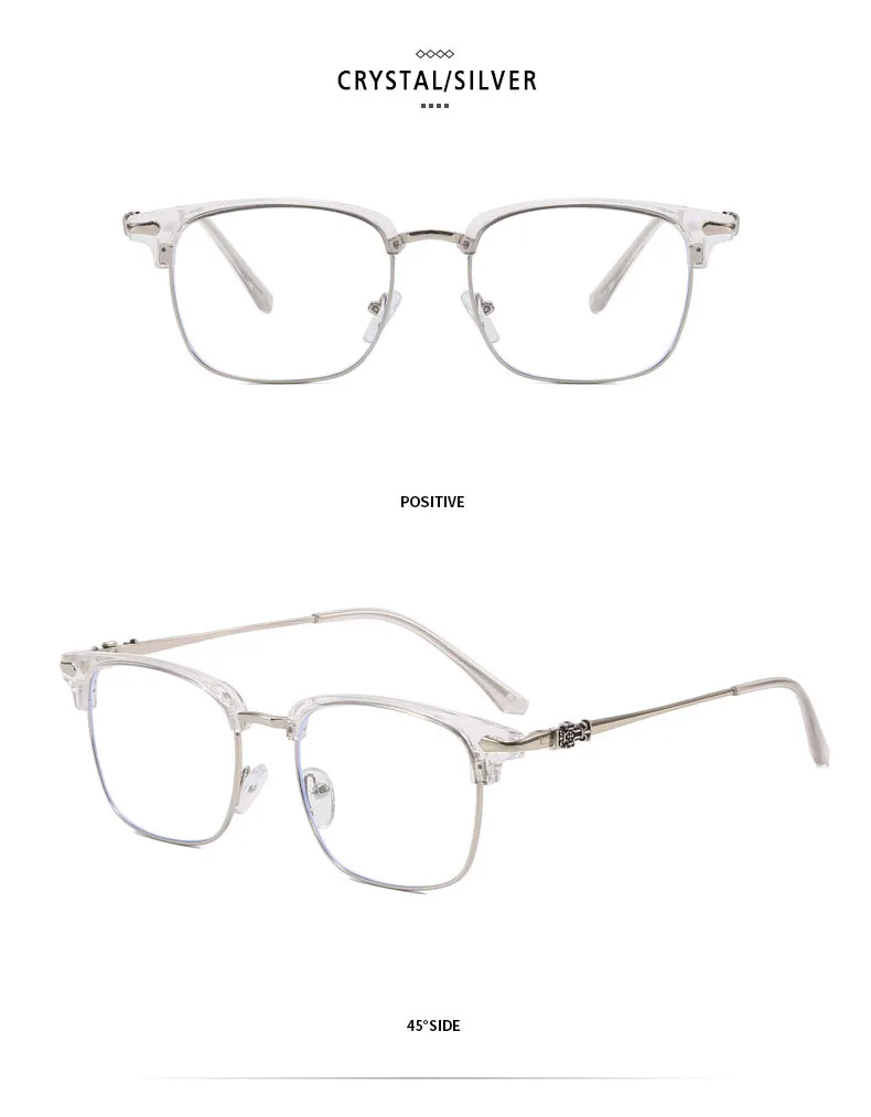 Blue Light Glasses - O-Q CLUB Square Eyeglass Frame with Anti-Reflective Lenses