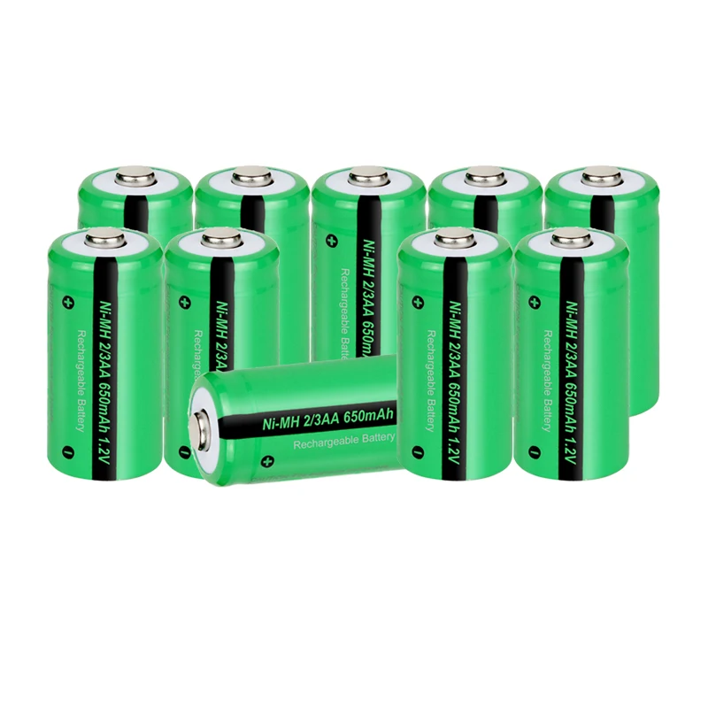 

Аккумуляторы PKCELL 2/3 AA Ni-MH, 1,2 в, 650 мАч, 10 шт.