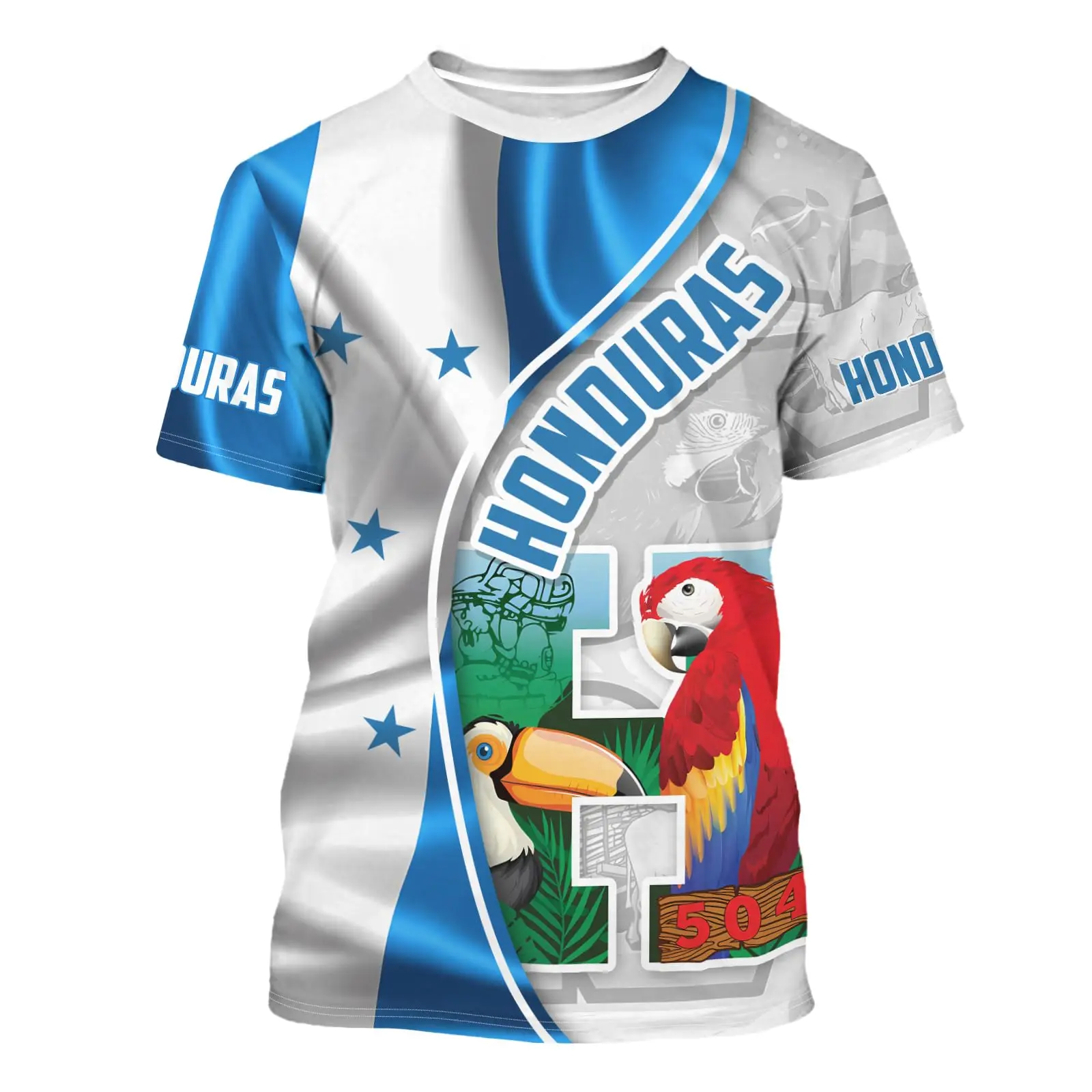 Camisetas con bandera de Honduras, ropa para hombre, novedad