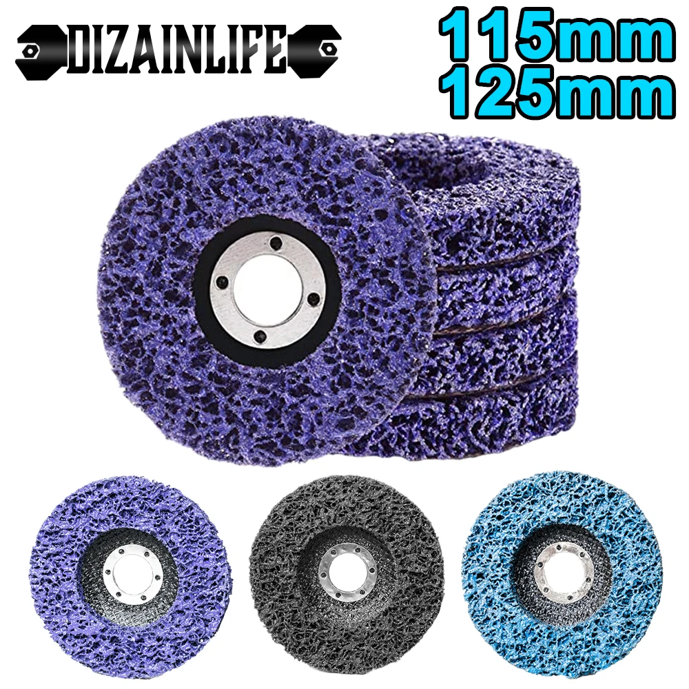 115mm/125mm Poly Strip Disc Abrasive Wheel Paint Rust Clean Remover