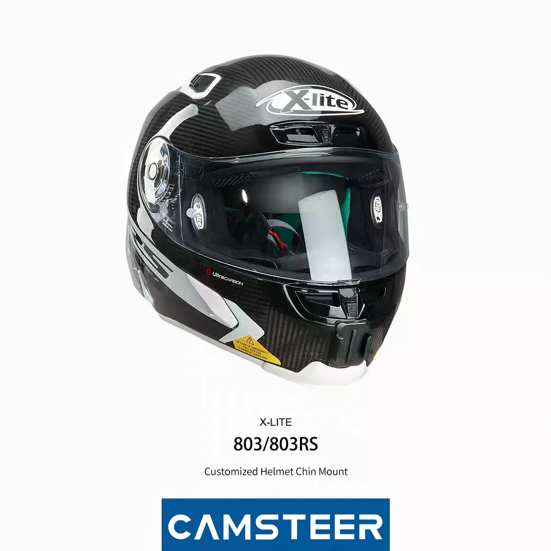 Camber-personalizado Cnc Alumínio Capacete Chin Mount para Gopro Max Hero 10 Insta360one x2 Dji Akaso Câmera X803rs - Image 3