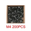 M4 200PCS black zinc