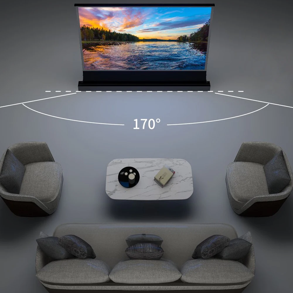 VIVIDSTORM S PRO شاشة أرضية توتر كهربائية 120 بوصة...