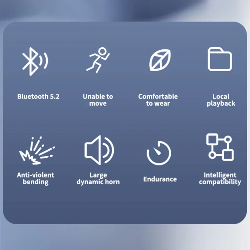 รูปสินค้า หูฟังกีฬา Air Conduction V5.3 คล้องหู จอแสดงผลดิจิตอล
