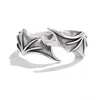 Anime Angel Demon Couple Rings for Women Men Fashion Animal Adjustable Open Ring Promise Matching Couple Ring Party Gifts 6