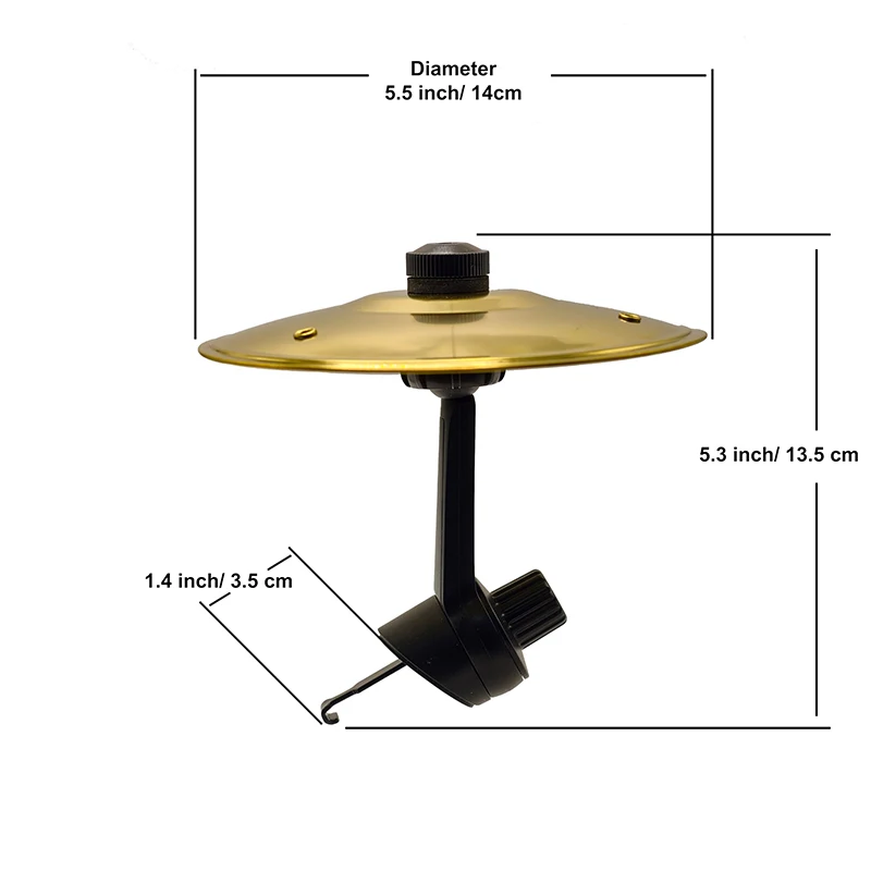 Music Car Accessory Car Crash Cymbal - Air Vent Drum Cymbal For Music Lovers, Fun Accessory For All Vehicles Platillo De Bateria Para Auto