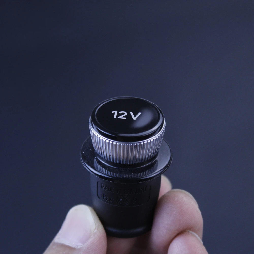 Cap Cigarette Lighter Cover Chrome Plated Cigarette Lighter Plug 12V