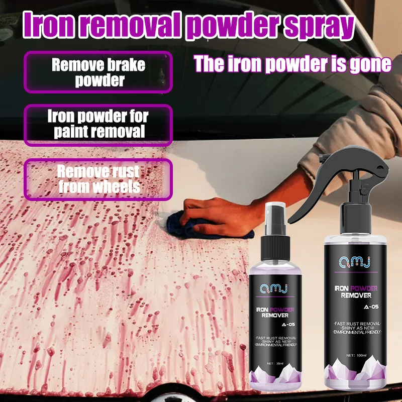 30ml/100ml Wheel Paint Iron Remover Spray Technology Professional Dust Rim Rust Cleaner Auto Detail Chemical JB-XPCS 18