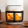 Air Fryer New Holographic Color Screen Uncoated Borosilicate Glass Liner Transparent and Visible 1