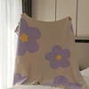 Korean Sunflower Knitted Blanket, Class A, Half-side, Velvet, Soft, Comfortable, Sofa, Office, Nap, Autumn and Winter 6