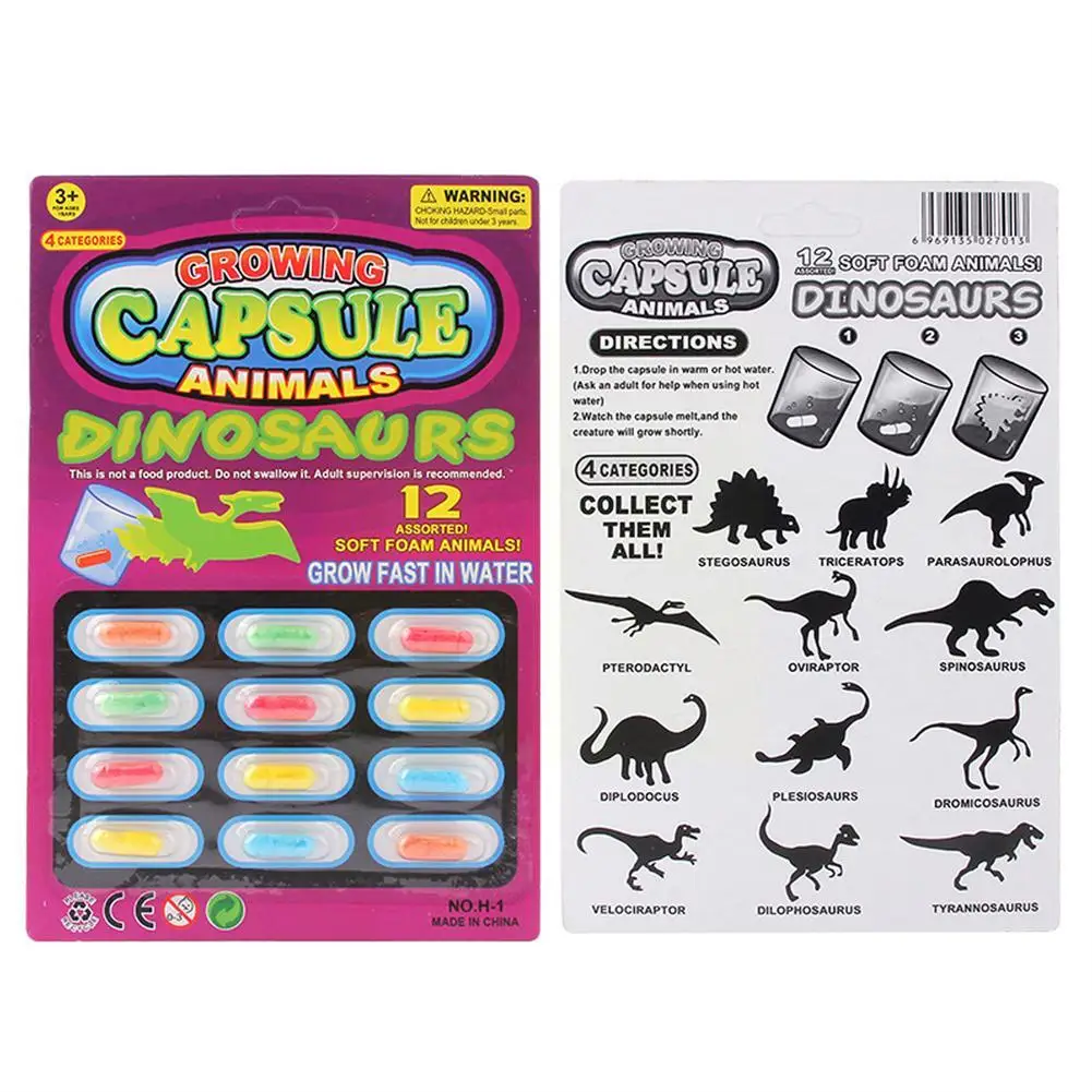 Childrens Toys Exotic Magic Soft Baby Cognition Cartoon Early Toys Kids Dinosaur Capsule Bath Grow Educational