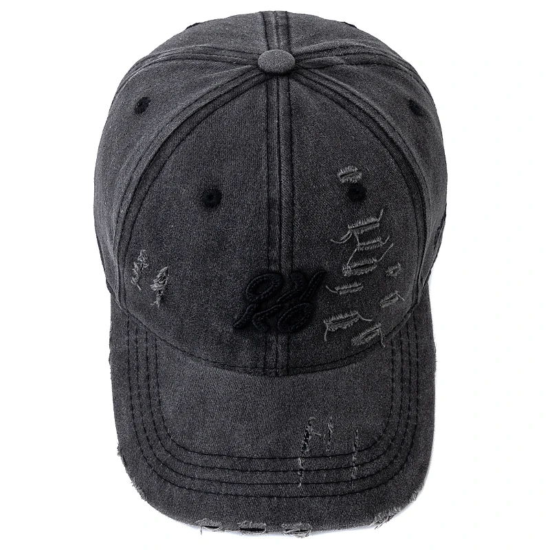 Hot Sale Washed Cotton Vintage Cap High Quality OK-KO Letter Embroidery Baseball Cap Men Women Outdoor Sports Dad Hats