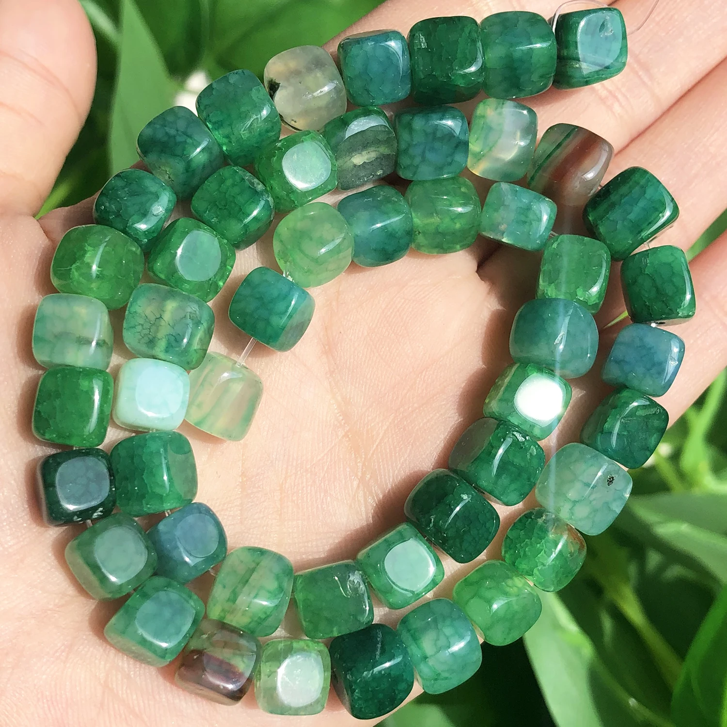 Green Cracked Agate