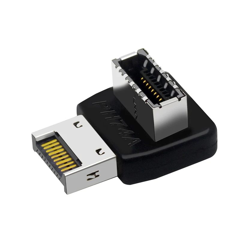 

USB-адаптер для подключения USB3.1 Type-E, конвертер 90 градусов, Стандартный, с передней розеткой типа C, для настольного компьютера, материнской платы