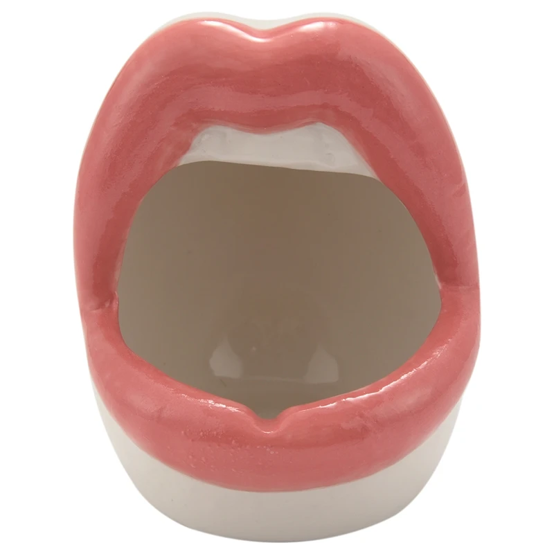 

Creative Succulent Cactus Pot,Ceramic Small Flower Plants Containers Sexy Big Lips Planter For Home Office