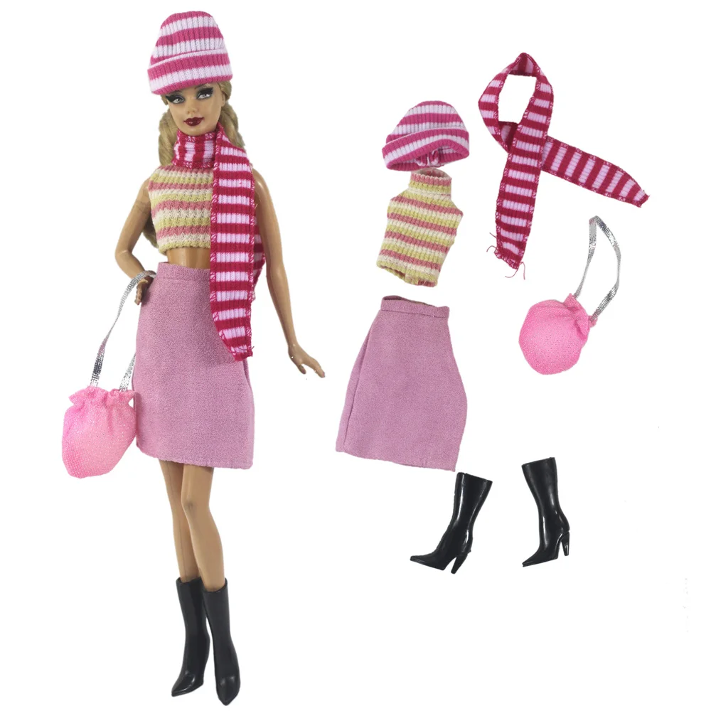 1 Set Doll Clothes 1:6 Scale Dress Outfit for 11.5 Inch 30cm Doll Many Style for Choice Gifts for Girls Doll Accessories #9