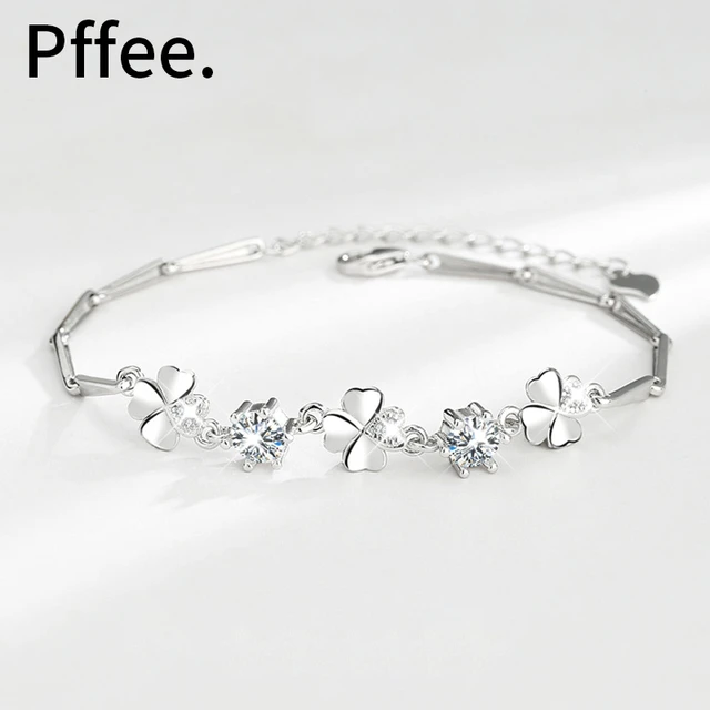 Pure Butterfly Flower Wristband Bangle Jewelry Gifts For Teen Cuff Sterling Silver  Women's Bracelet, Fashion Bracelets