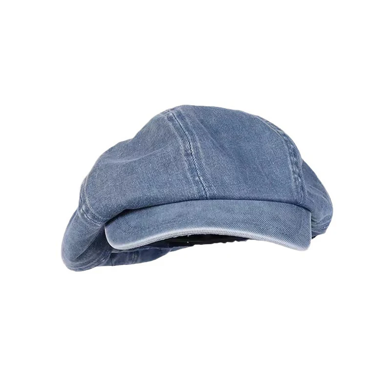 Hot Sale Spring And Summer Denim Beret For Women Elegant Artistic Painter Hat Korean Style Fashion Berets Cap Casual Ladies Caps_mkmklike.com
