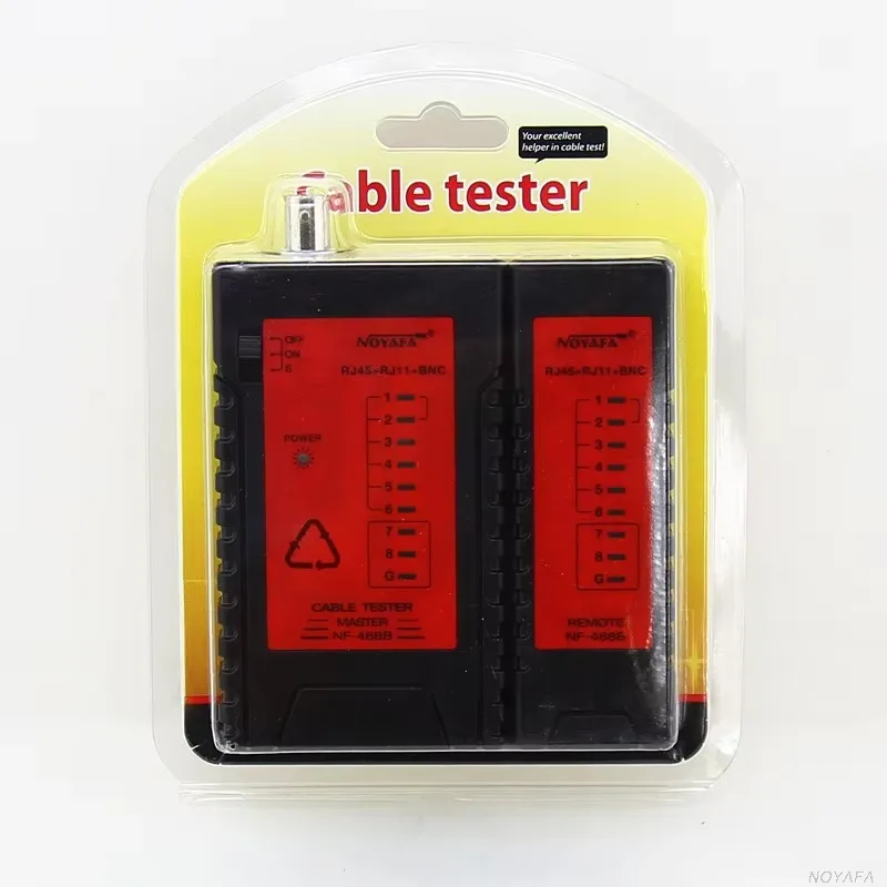 LED가 장착된 업그레이드된 RJ11/RJ45/Coax 케이블 테스터