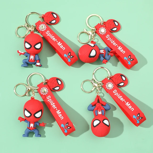 Wunder Superhelden Figur Spider Man Schlüssel bund Rächer Spiderman  Schlüssel ringe für Auto Anhänger Zubehör Männer Rucksack Ornament Geschenke