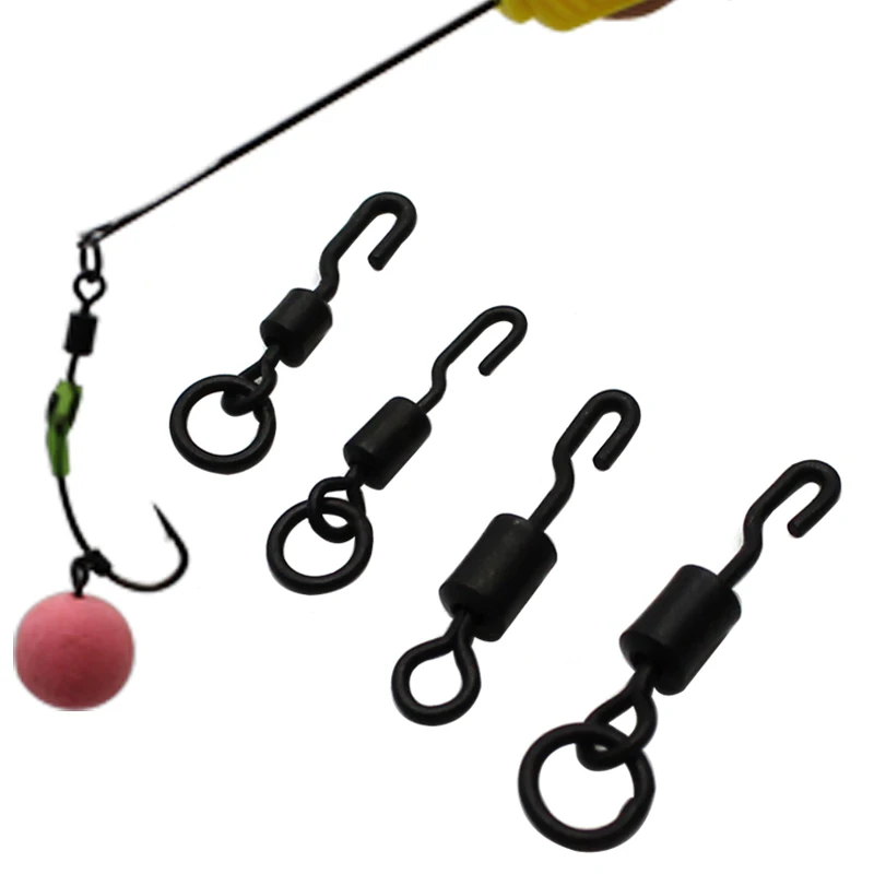 

20pcs Spinner Ring Swivel Quick Change Size 8 And Size 11 Pop Up Boilies Carp Fishing Accessories Carp Fishing Terminal Tackle