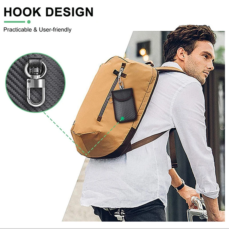 1Pc Car Keys Bag Signal Blocker Case for Privacy Protection