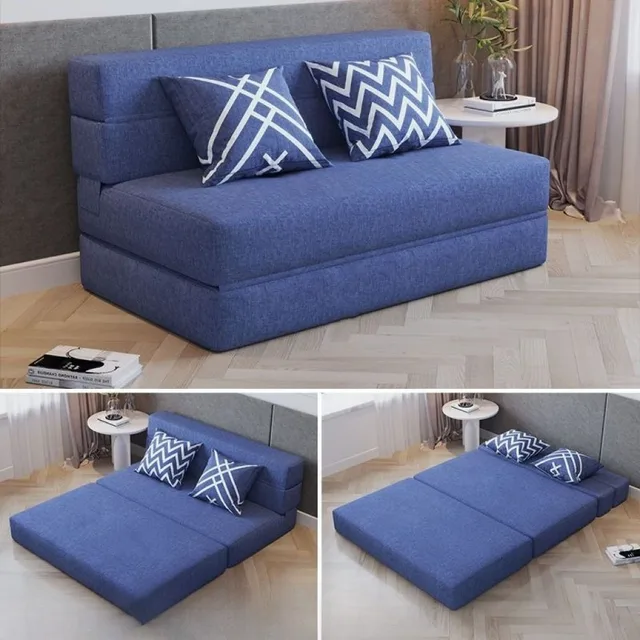 Sofa, Sofa Bed Folding Dual purpose Removable Washable Lazy Sofa Sleepable Sponge Bed 1