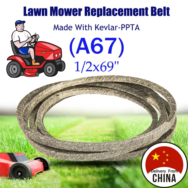 

V-образный ремень A67 (1/2 "x69 1/2") для Roper 583785901 TH4H690 для Sears 583785901 TH4H690 для AYP 106412X 583785901 TH4H690