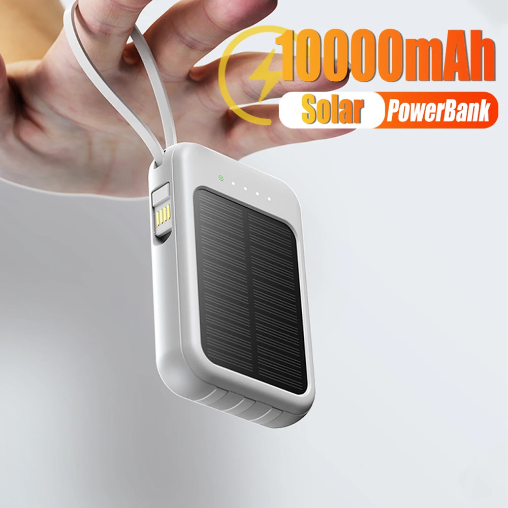 Batería externa solar multicable 10000mAh - Dealy