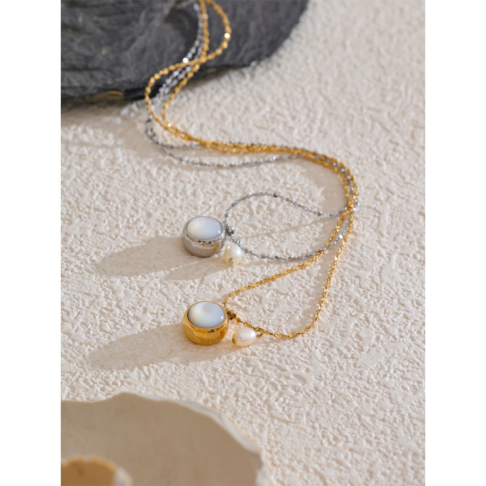 Yhpup Necklace Pendant Stainless Steel Jewelry