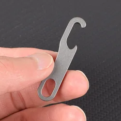 TC4 for Titanium Alloy for Creative Mini Beer Bottle Opener Keychain with for Key Rings Can Opener Portable Gadget Pendant