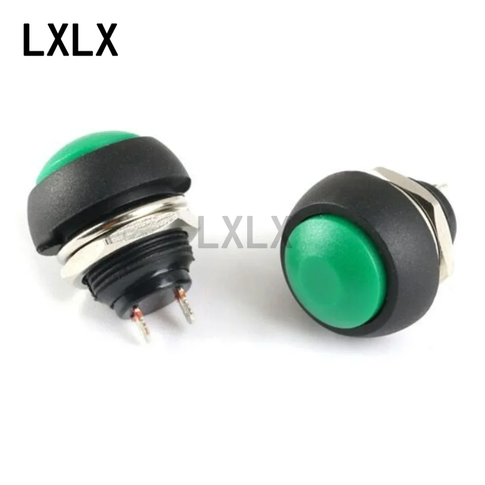 Waterproof Micro Lock Switch 7PCS PBS-33B Waterproof Self-resetting Push Button Switch Round Non-locking Keypad
