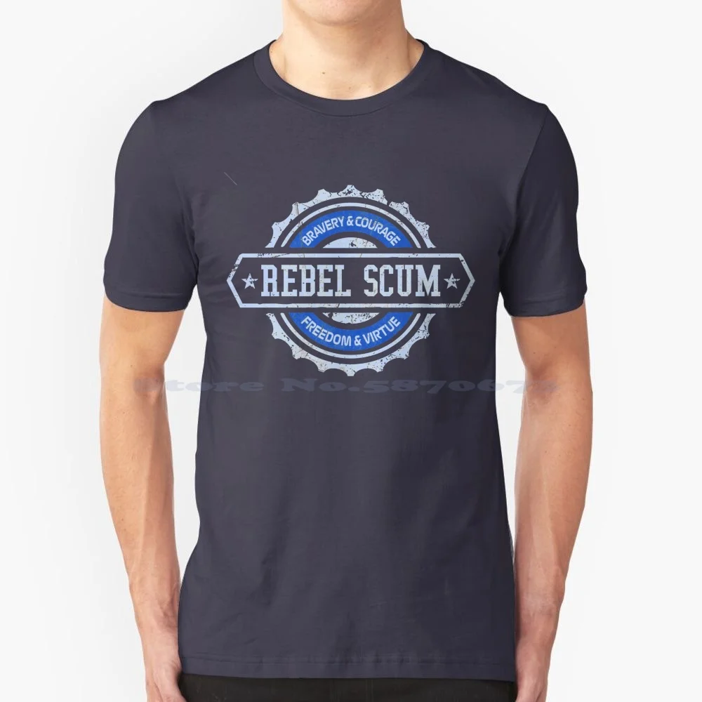 Maglietta Rebel 100% Cotone Tee Galaxy Jedi Space Luke Skywalker Sith Chewbacca Han Solo Leia Movie R2D2 Sci Fi Rise Of Skywalker