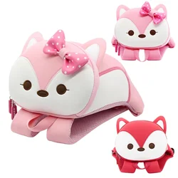 New 3D Cute Fox Kids School Bags for Girls Boys Toddler Children School Backpacks Cartoon Animals Backpacks Mochila Escolar