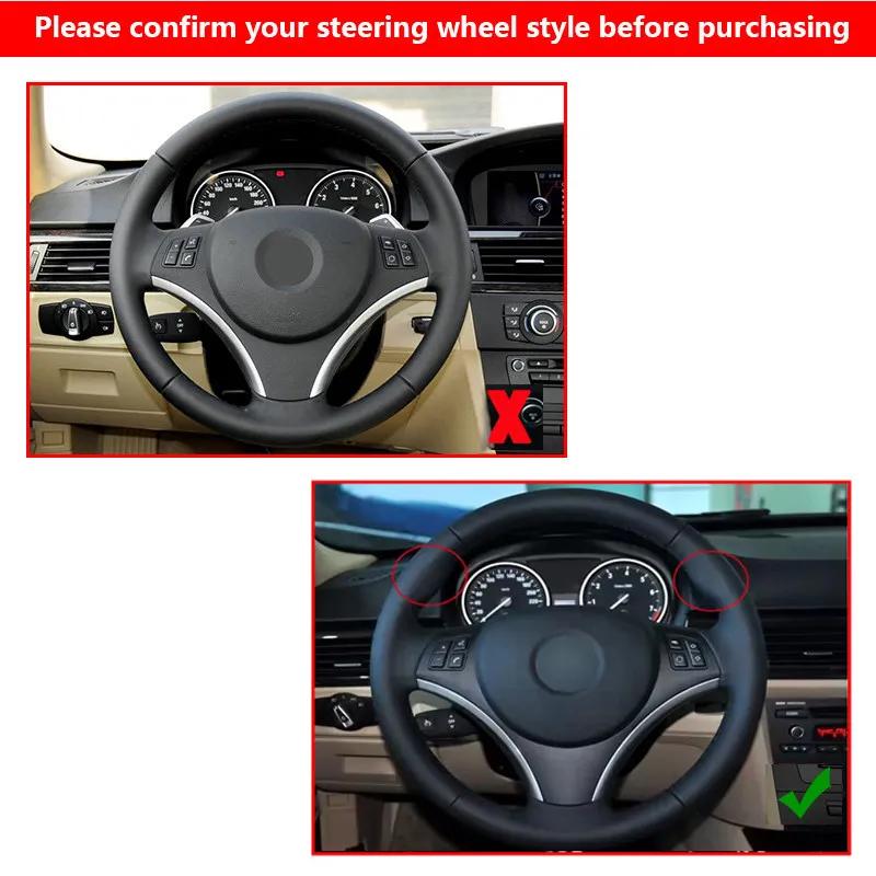 Luxurious Perforated Leather Steering Wheel Cover for Premium Cars
