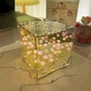 Creative Diy Tulip Flower Sea Cube Three-Dimensional Small Night Lamp Material Package for Girlfriend Couple Girlfriends 6