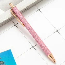 Rose Gold Glitter Ballpoint Pen - Elegant Stationery & Promotional Gift (Pink (gold))