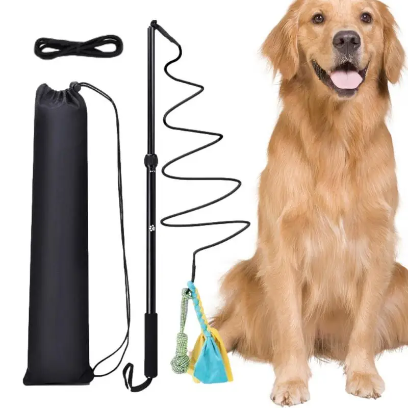 

Dog Teaser Stick Telescopic Dog Teaser Wand Portable Telescopic Puppy Chasing Tail Interactive Dog Outdoor Toy For Pet Puppy Cat