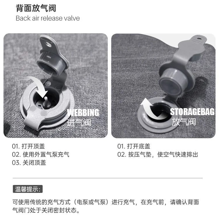 Sedia Pieghevole Gonfiabile Da Stadio - Regolabile, Leggera, Con Borsa Trasporto, Per Esterno - Foto 2