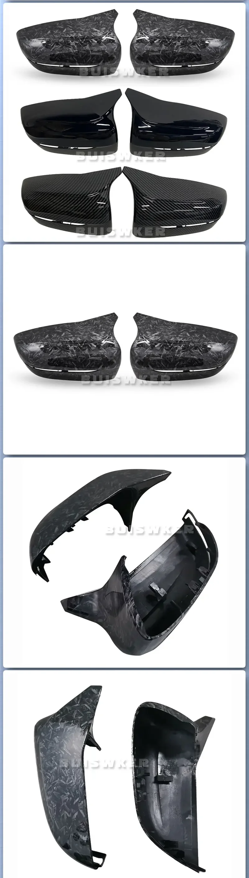 LHD Carbonfaser Außenspiegelabdeckung für BMW 3er 4er 5er 7er 8er Serie G20 G21 G28 G11 G12 G14 G15 G16 G30 G31 G38 – Detail 2