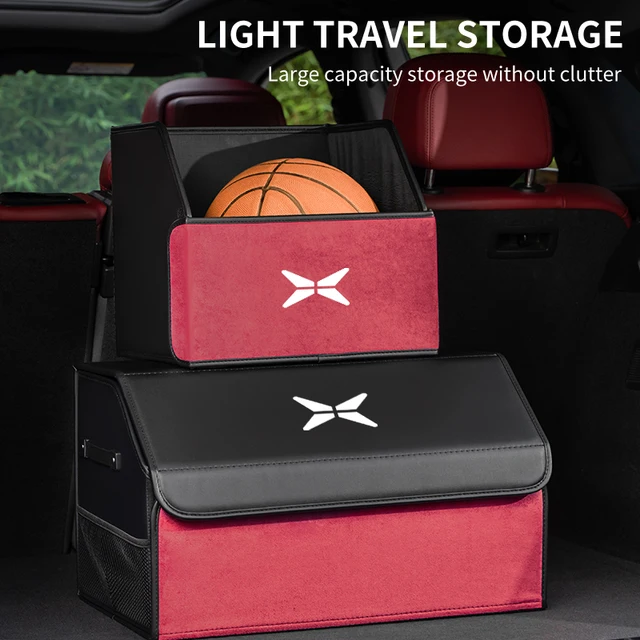 Car Trunk Boot Organiser Storage Folding Large Capacity Storage Box For Xpeng P7 G3 G3i G9 P5 X2 N5 F30 H93 Beta 2019 2021 2